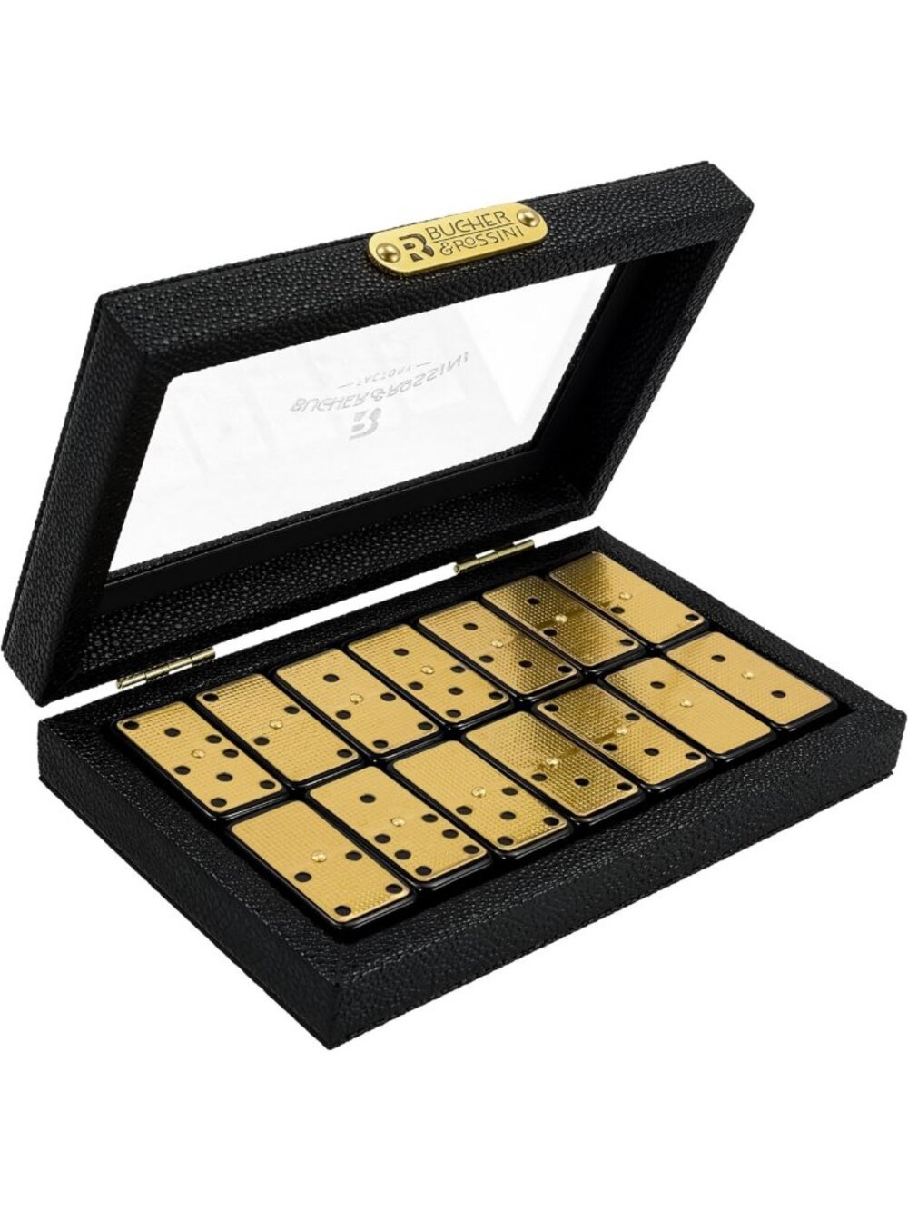 Classic Double 6 Metal Surface Dominoes Set - 28 Pieces for Family Game Night